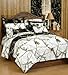 Realtree AP Black Camo 7 Pc King Reversible Comforter Set & AP White Camo Sheet Set - Includes: (1 King Reversible Comforter, 1 King Flat Sheet, 1 King Fitted Sheet, 2 Pillow Cases, 2 Pillow Shams)