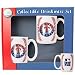 Texas Rangers 2-Piece Ceramic Gameball Mug Set (Primary Logo)