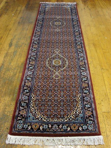 2'7 x 9'10 Red Persian Tabriz Runner Rug
