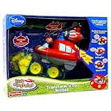 Disney Little Einsteins Transform and Go Rocket with 3 Different Vehicle Transformation Mode (Dune Buggy Rocket, Chopper Helicopter Rocket, Lunar Moon Rover Rocket)
