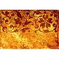 Flowers with Fire Background Gallery Wrapped Canvas - 16x20"