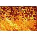 Flowers with Fire Background Gallery Wrapped Canvas - 16x20"