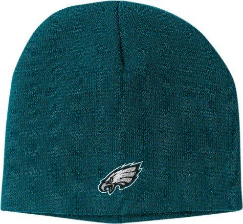 NFL Men's End Zone Uncuffed Knit Hat - K173Z (Philadelphia Eagles, One Size Fits All)