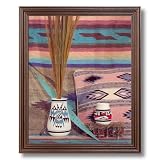 Southwestern Native American Indian Pottery # 1 Picture Cherry Framed Art Print
