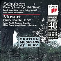 Schubert: Piano Quintet "Trout"; Mozart: Clarinet Quintet
