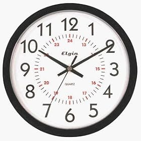 Geneva Clock Co 3983EG Elgin Commercial Wall Clock