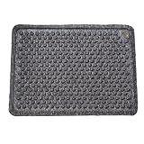Dr. Doormat Antimicrobial Treated Doormat 18-Inch by 24-Inch, Charcoal Gray