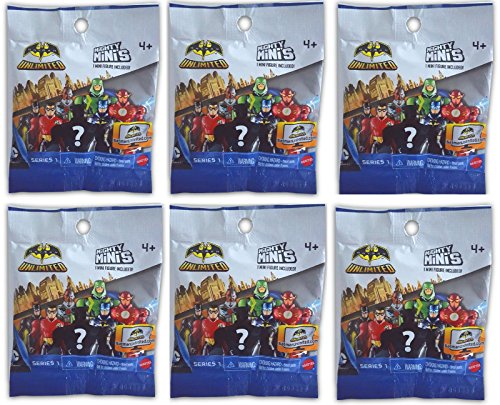 (Bundle of 6) Batman Unlimited Series 1 Mighty Mini's Action Figure Blind Packs