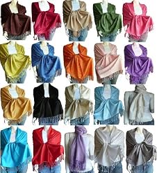 Scarf_tradinginc Large Soft 100% Pashmina Scarf Shawl Wrap -Various Colors