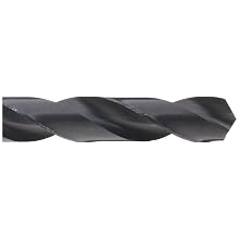 Chicago Latrobe 110S High-Speed Steel Taper Shank Drill Bit, Black Oxide Finish, Morse Taper Shank, 118 Degree Conventional Point