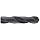Chicago Latrobe 110S High-Speed Steel Taper Shank Drill Bit, Black Oxide Finish, Morse Taper Shank, 118 Degree Conventional Point