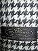 100% Cashmere Wool Super Soft Feel Scarf / Muffler - Black / White Hound Tooth
