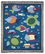 Somethin' Fishy Woven Throw Blanket by Olive Kids