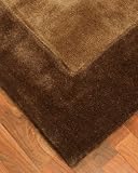 image contemporary area rug chocolate 4x6