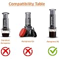 2Pour Reusable Unbleached Paper Coffee Filters 200x Compatible with AeroPress XL
