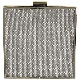 Magid Metal Weave Square Clutch
