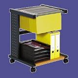 mobile file, with shelf, 20 7/8x18 7/8x26 3/8, dark gray (FXI06110)