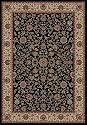 Verona Kashan 5'3" x 7'7" Loom Woven Area Rug, Black