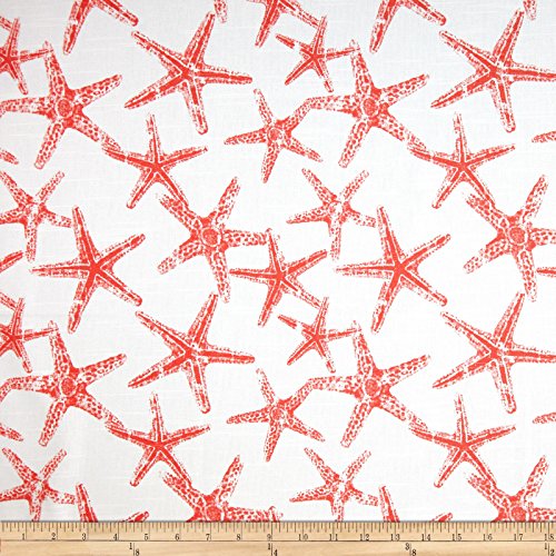 Premier Prints Sea Friends Slub Salmon Fabric