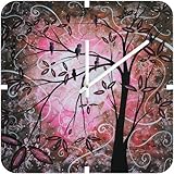 IMAGE OF Square Clock Cherry Blossoms (by DENY Designs)