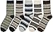 Mens Boy's Assorted Color Socks Winter Fall Warm Thick Cotton Crew Socks 5-Pack, Multi Color