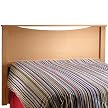 Natural Maple and Chrome Headboard
