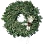 18" Fresh White Christmas Wreath