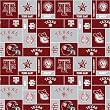 60'' Wide Collegiate Fleece Texas A&M Blocks Fabric By The Yard