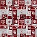 60'' Wide Collegiate Fleece Texas A&M Blocks Fabric By The Yard