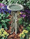 Butterfly Birdbath and Pedestal -Green