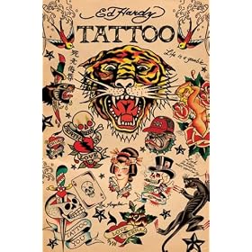 Ed Hardy Art Poster Print 24 X 36 Ed Hardy (Tiger Tattoo) Art Poster Print - 24