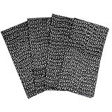 ArtisanStreet's Black & White Dots 2-Ply Batik Napkins. Set of 4. Reversible Construction. No Iron.