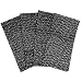 ArtisanStreet's Black & White Dots 2-Ply Batik Napkins. Set of 4. Reversible Construction. No Iron.