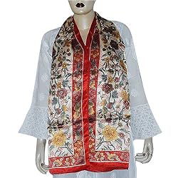 Printed Scarves Satin Silk India Dress 22 X 72 inches