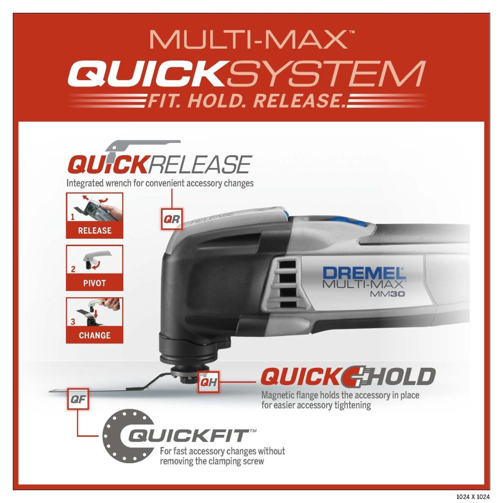 Dremel MM3001 2.5Amp MultiMax Oscillating Tool Kit with