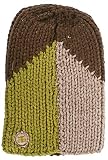 I Path Abstract Men's Beanie - One Size Fits All - Brown / Green / Light Brown