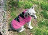 Handmade Wool Argyle Dog Sweater Pink Size Large