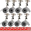VideoSecu 8 Pack IR Video Day Night Vision Security Cameras Color CCD 420 TVL 6mm Lens 24 IR LEDs for CCTV DVR Home Surveillance System W12