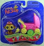 Littlest Pet Shop Girl Monkey with Cariage 216