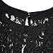 vanberfia Women's Lace Short Sleeve Loose Casual Chiffon Dress (M, 7880)