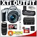 Canon Digital Rebel XTi 10.1MP Digital SLR Camera (Silver) + Canon EF-S 18-55mm Lens [Outfit] + Canon EF 75-300mm III Lens + BG-E3 Grip + 8GB Card + NB-2LH Battery + Accessory Kit