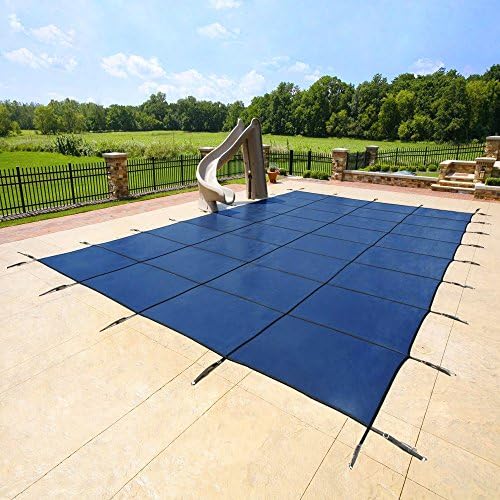 18'x36' Blue Mesh - Rectangle Inground Safety Pool Cover - 15 Year Warranty - 18 ft x 36 ft In Ground Winter Cover