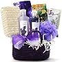 Tranquil Delights Lavender Spa Bath and Body Gift Set - Tea & Cocoa Gift Basket