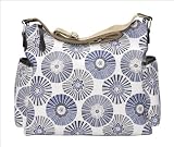 OiOi Blue Floral Disc Classic Hobo (Blue Floral)