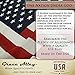 Grace Alley Flag Pole Kit Includes Tangle Free Flag Pole, Flagpole Bracket and American Flag - Made in USA. Great for Residential or Commercial (American Classic White Kit)