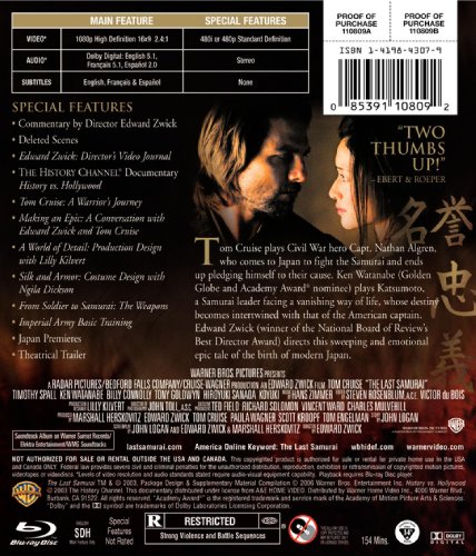 The Last Samurai [Blu-ray] image