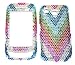 New Rainbow Wave Blue Green Pink Sparkling Rhinestones Full Diamond Bling Samsung A87...