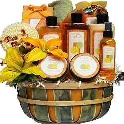 Art of Appreciation Gift Baskets Citrus Splash Spa Bath and Body Gift Set