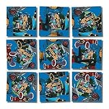 B Dazzle Antique Autos Scramble Squares 9 Piece Puzzle
