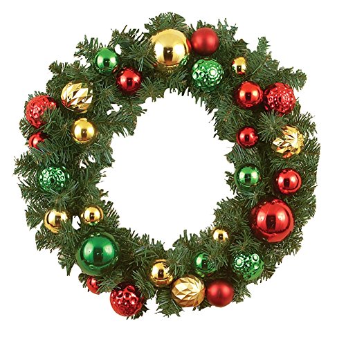 Elegant Holiday Ornament Wreath